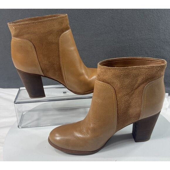 Kate Spade Luckie Ankle Boots Booties Tan Brown Suede Leather Women’s Size 7.5 - Picture 8 of 16